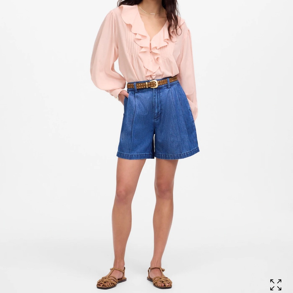NWT Madewell Harlow Denim shorts Sz27 RUNS LARGE